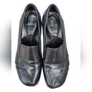 Bass Black Loafers Classic Slip-On Shoes